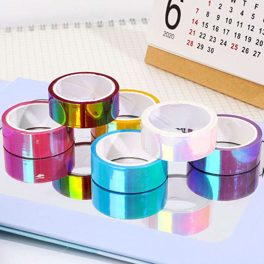 Set of 6 Waterproof Gradient Washi Tapes