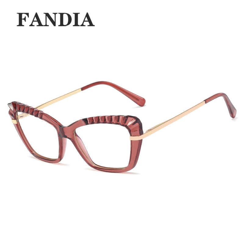 Women’s Anti-Blue Light Computer Glasses – Metal Frame With Flat Lens Eyewear