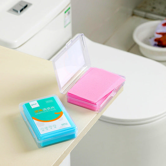 Portable Laundry Detergent Tablets – Travel Size, Powerful Stain Removal & Long-Lasting Fresh Fragrance