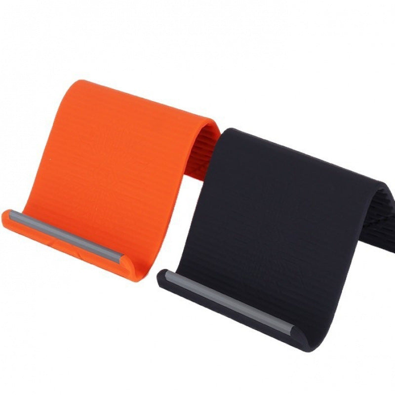 Flexible Car Phone Holder – Silicone Foldable Mobile Stand for Dashboard, Desktop, Tablet & Laptop Support