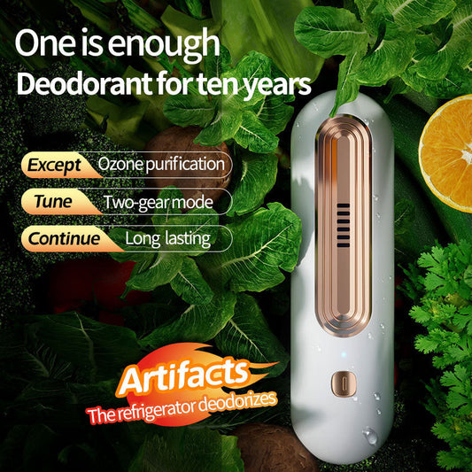 Refrigerator Deodorizer – Ozone Air Purifier for Odor Removal, Food Preservation & Fresh Storage