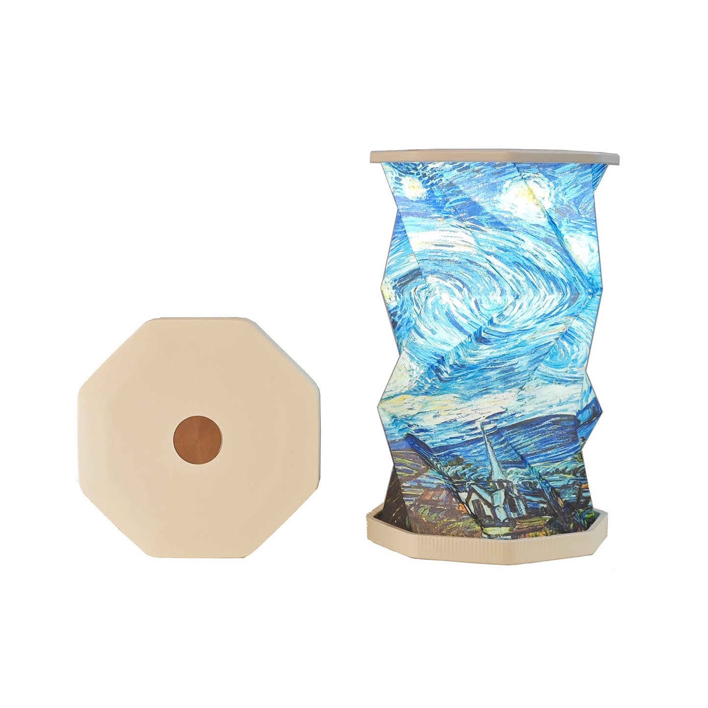 Modern LED Table Lamp – Magnetic Folding Rotating Origami Night Light for Home Décor & Gifts