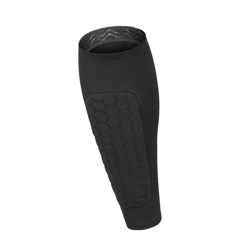 Breathable Calf Compression Sleeves – Honeycomb Anti-Collision Sports Socks for Football, Basketball & Cycling