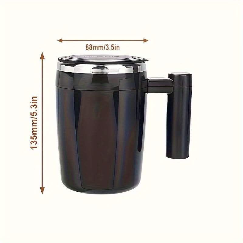 14oz Rechargeable Magnetic Self-Stirring Mug – Automatic Mixing Cup for Milk,