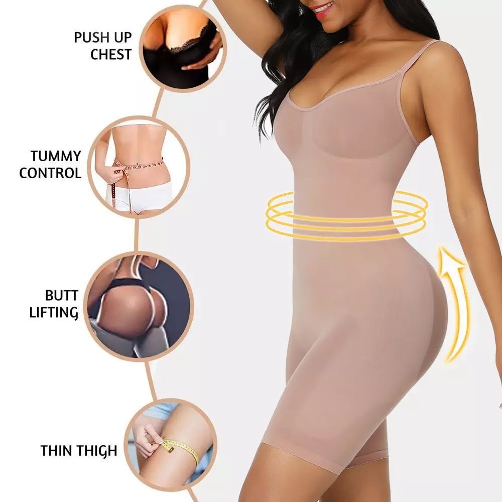 Women's Shapewear Bodysuit – Butt-Lifting, Tummy Control, Open-Crotch Camisole with Waist-Cinching & Leg-Slimming Design
