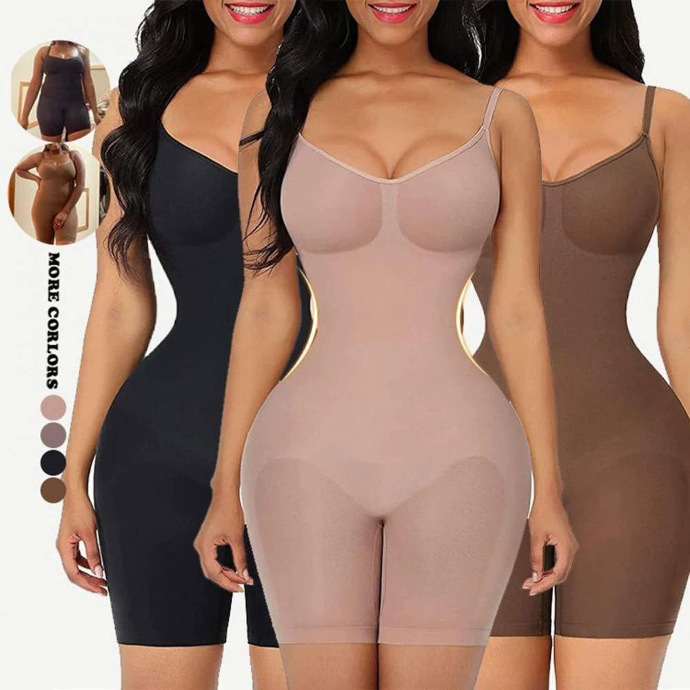 Women's Shapewear Bodysuit – Butt-Lifting, Tummy Control, Open-Crotch Camisole with Waist-Cinching & Leg-Slimming Design