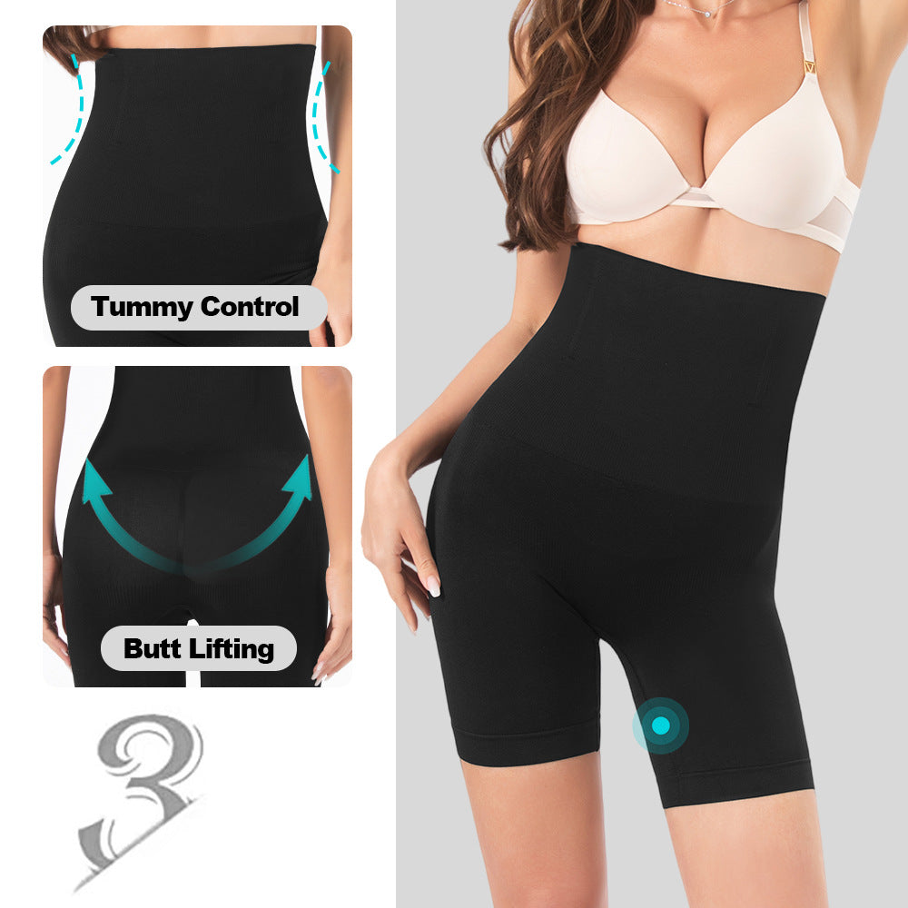 Zhanrun cross-border 0012 seamless body shaping high waist belly contracting hip lifting body shaping women's boxer briefs underwear