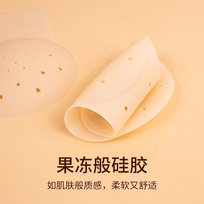 Breathable Solid Silicone Nipple Covers for Dresses, Anti-Exposure, Thin Invisible Seamless Lift-Up Breast Pads