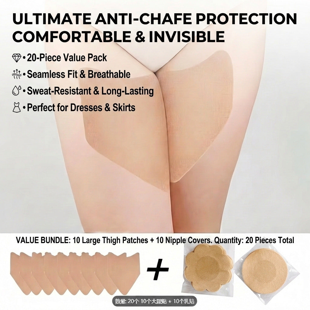 Summer Thigh Anti-Chafing Patch, Chest Patch, Magic Elastic Fabric, Anti-Wear, Traceless, Manufacturer, Athletes, Pressure Relief, Calf