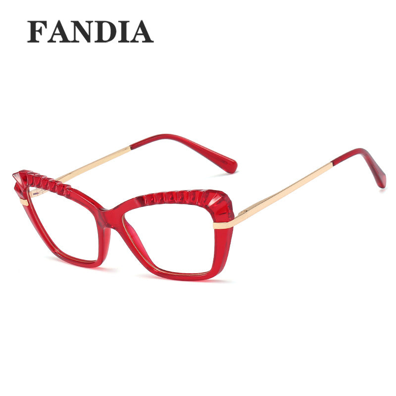 Women’s Anti-Blue Light Computer Glasses – Metal Frame With Flat Lens Eyewear