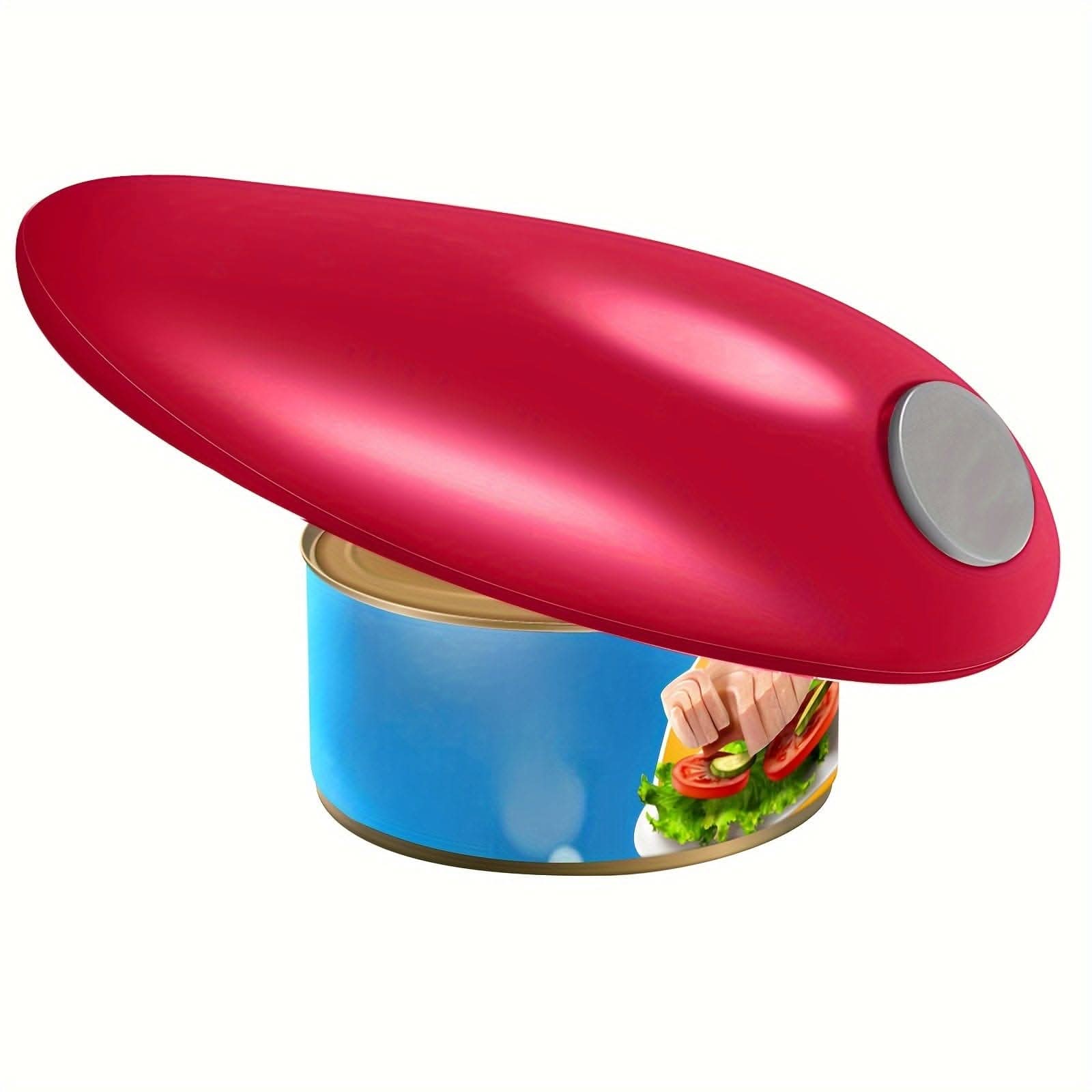 Electric Can Opener – Automatic, Smooth Edge, Battery-Operated