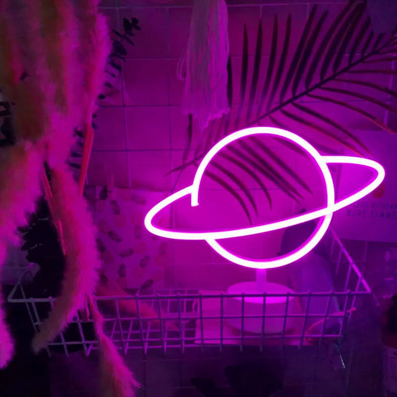 Planet Neon LED Light for Decor