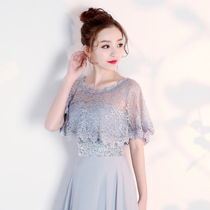 Women’s Lace Cape Shawl – Lightweight Sheer Cover-Up for Dresses & Bridesmaid Looks