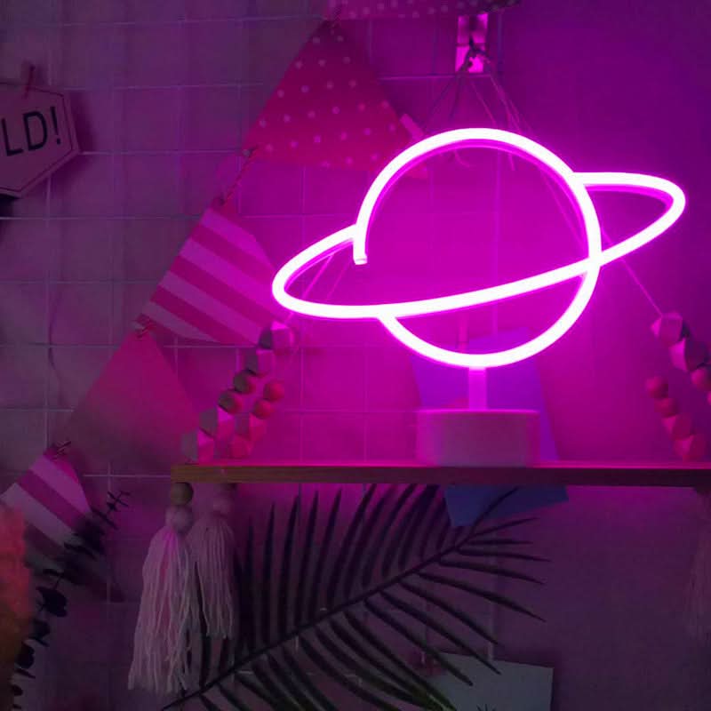 Planet Neon LED Light for Decor