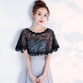 Women’s Lace Cape Shawl – Lightweight Sheer Cover-Up for Dresses & Bridesmaid Looks