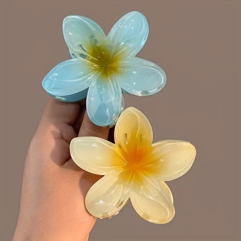 Vibrant Flower Shaped Hair Claw Clip – Trendy & Non-Slip