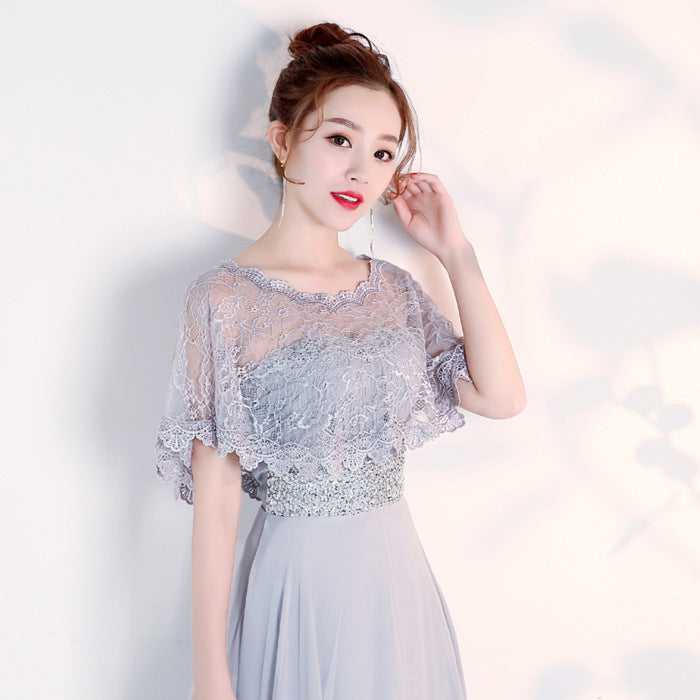 Women’s Lace Cape Shawl – Lightweight Sheer Cover-Up for Dresses & Bridesmaid Looks
