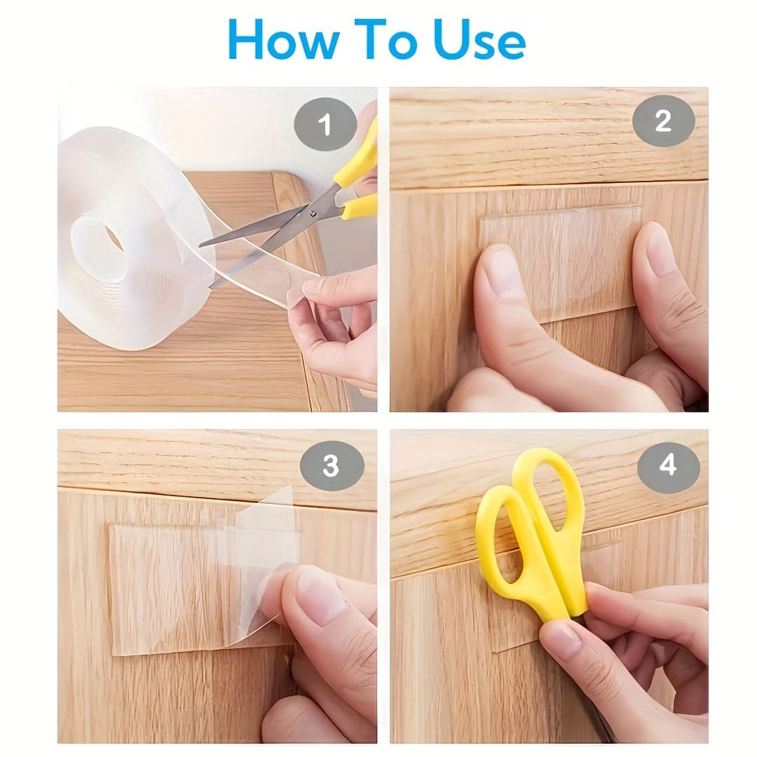 3 Rolls Heavy-Duty Double-Sided Nano Tape