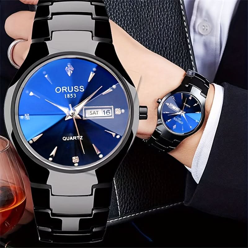 Ruggedly Stylish Gentleman’s Watch – Waterproof with Calendar Display