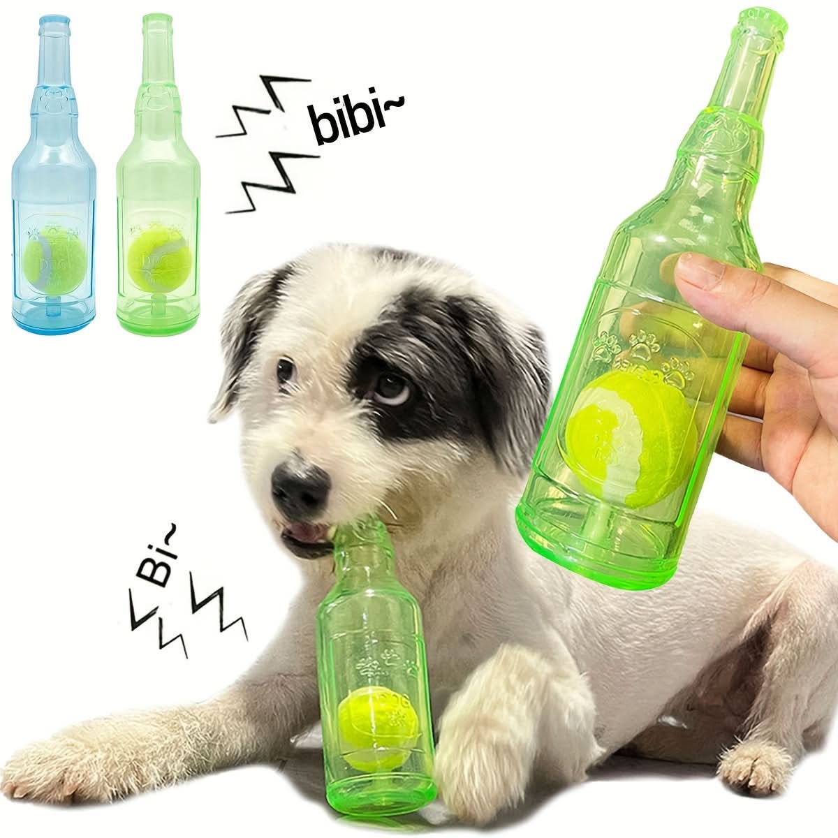 Floating Squeaky Tennis Ball Toy – Durable, All-Breed Dog Fun