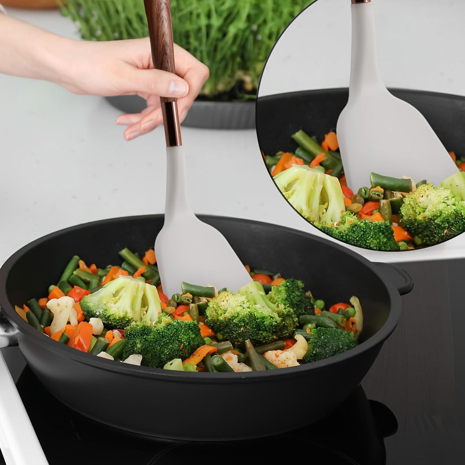 10-Piece Non-Stick Silicone Kitchen Utensils Set