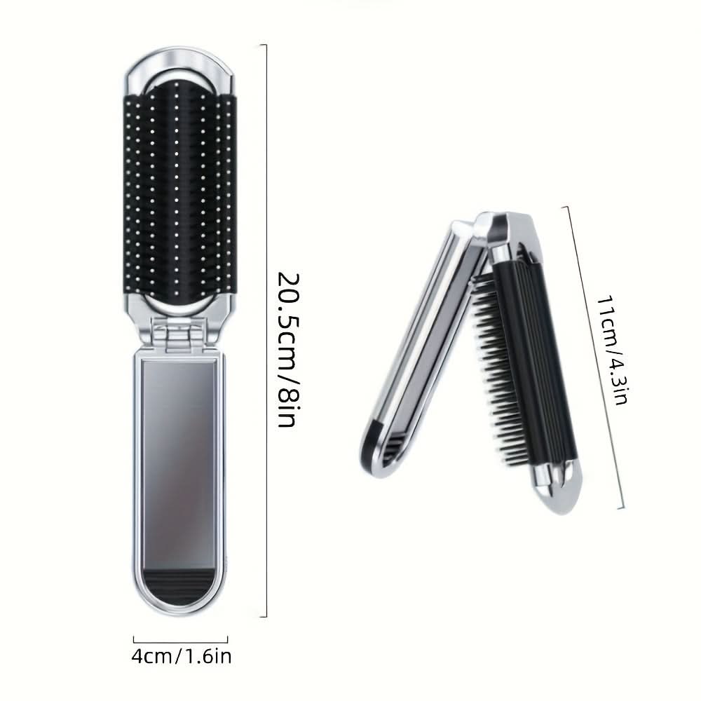 Mini Folding Hair Brush for Women – Portable with Air Cushion