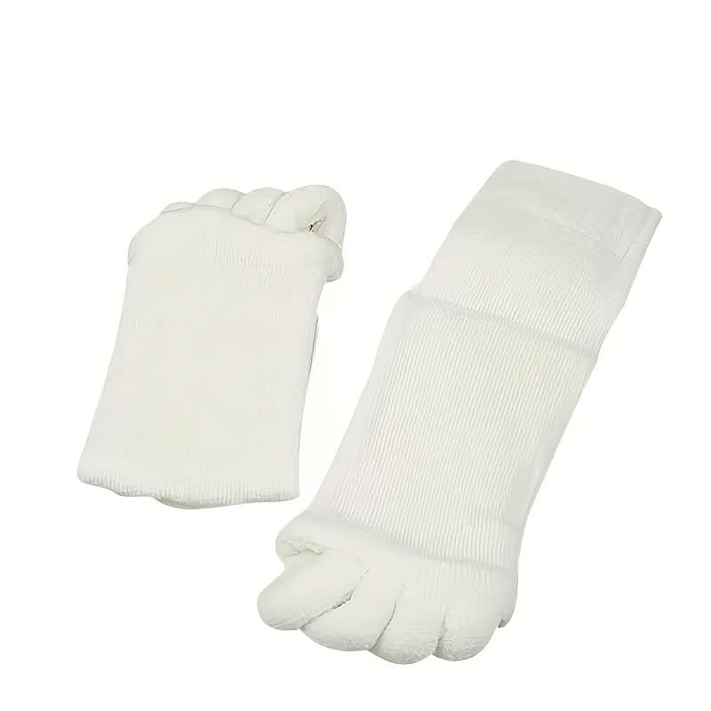Comfy Toeless Yoga Socks - Non-Slip Five-Toe Split Socks for Perfect Foot Alignment