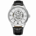 T-WINNER Skull Skeleton Automatic Mechanical Watch for Men – Waterproof Timepiece