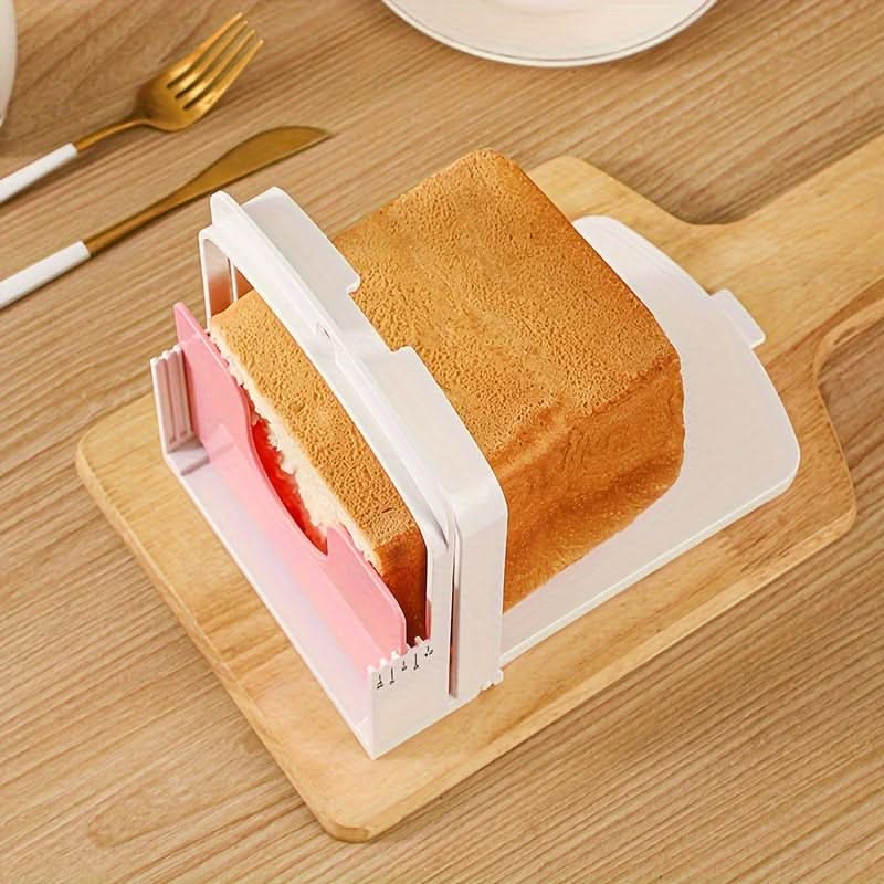 No-Power Semi-Automatic Bread Slicer – Easy Slice Toast Cutter