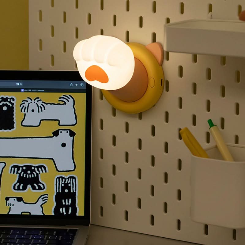Rechargeable Pink Cat Paw Touch Sensor Lamp