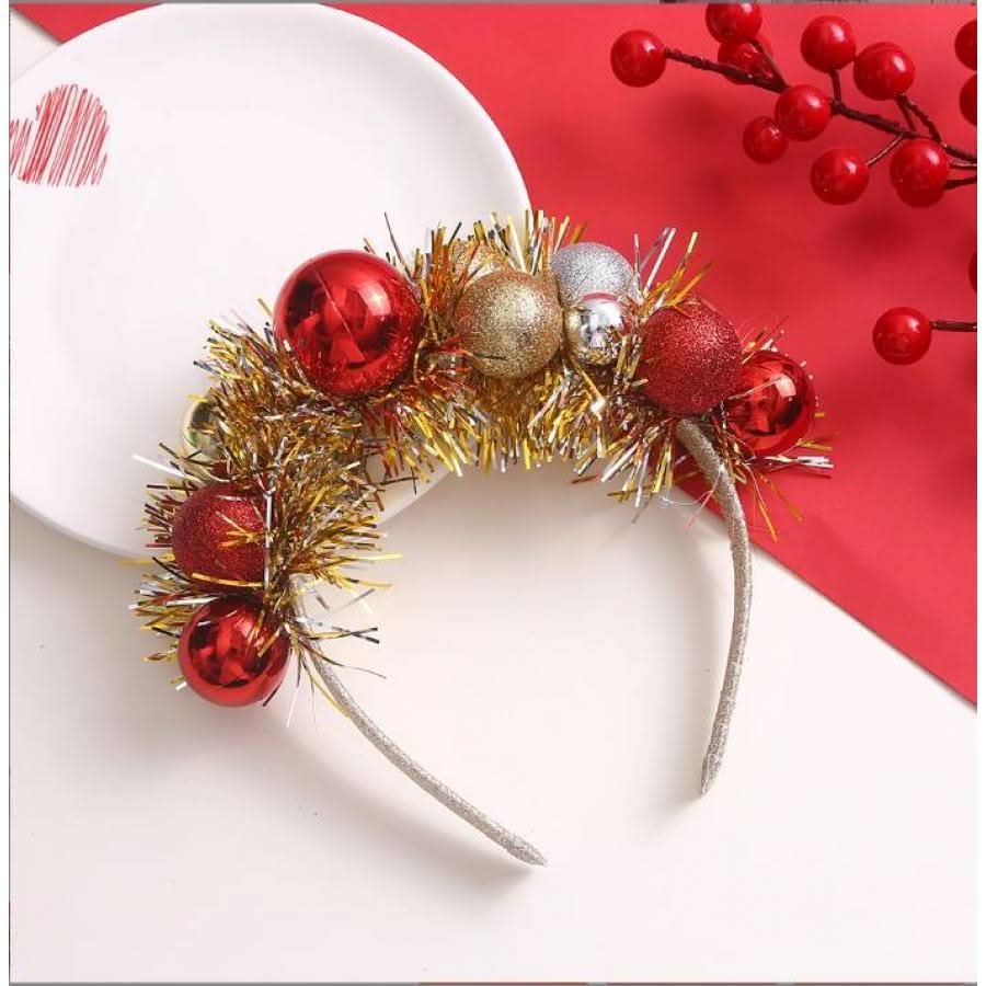Golden Christmas Headband – Festive Holiday Hair Accessory