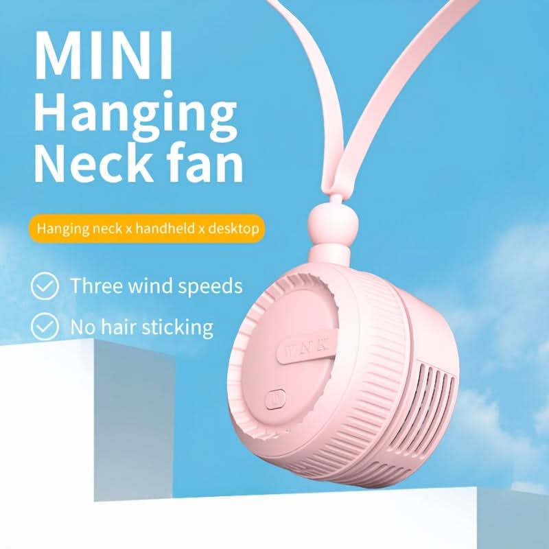 Wearable Neck Fan – 3-Speed Hands-Free Mini Fan with 360° Rotation