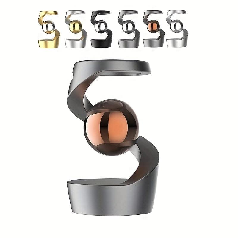 Metal Kinetic Desk Sculpture – Rotating Balance Art for Office & Home Decor