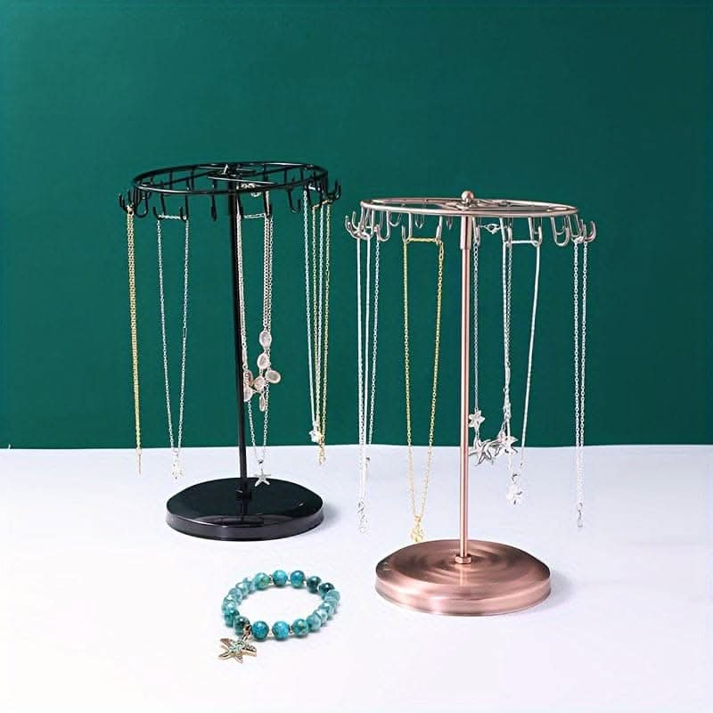 Vintage Metal Necklace Holder – Jewelry & Keychain Display
