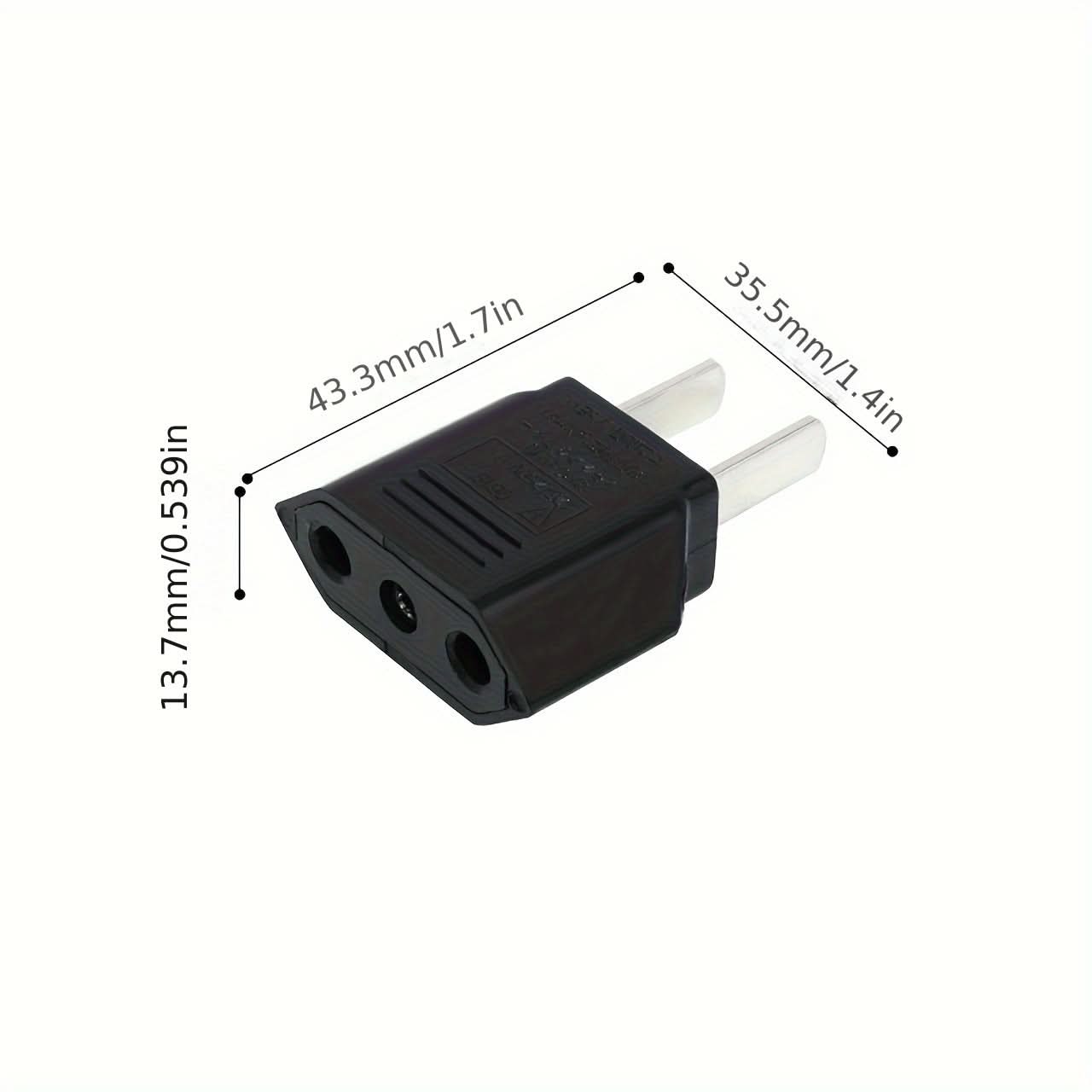 Pure Copper US to EU Plug Converter - Voltage 85V-265V