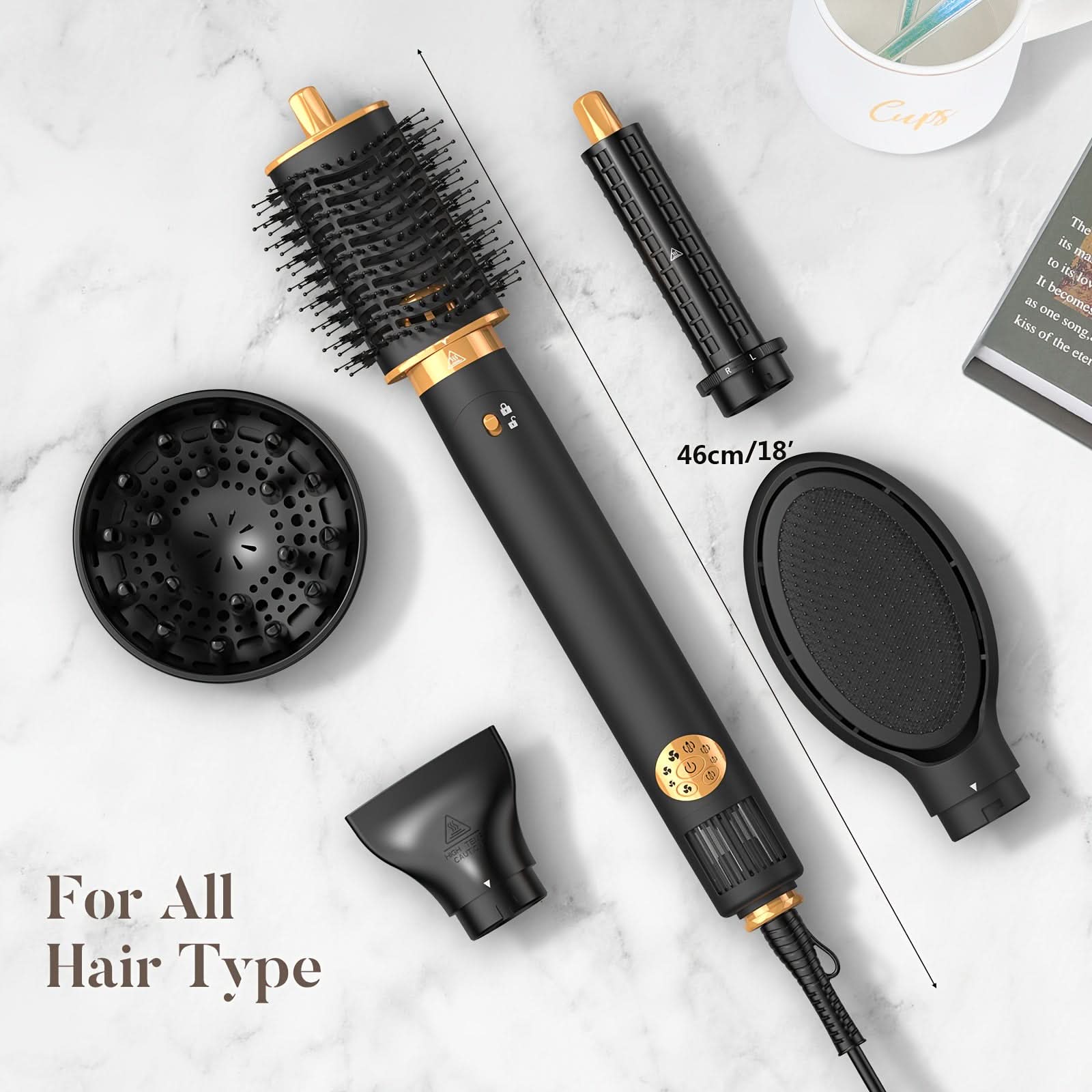 5-in-1 Professional Hot Air Brush Set
