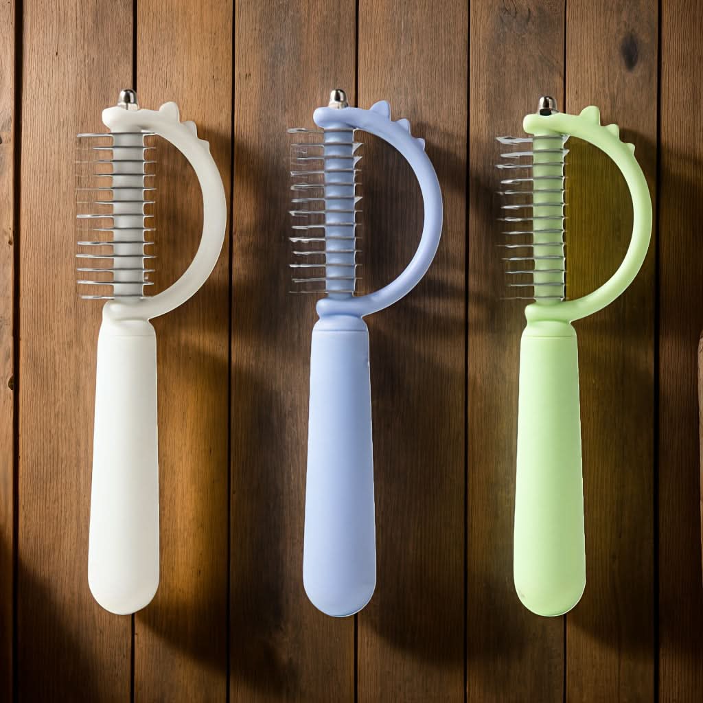 Stainless Steel Dual-Sided Grooming Comb