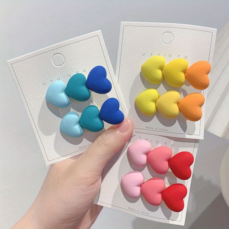 6-Pack Y2K Dopamine Hairpins – Trendy Girls' Hair Accessories