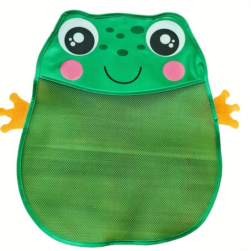 Cartoon Bath Net Bag with Suction Cup – Waterproof Baby Bath Storage Net