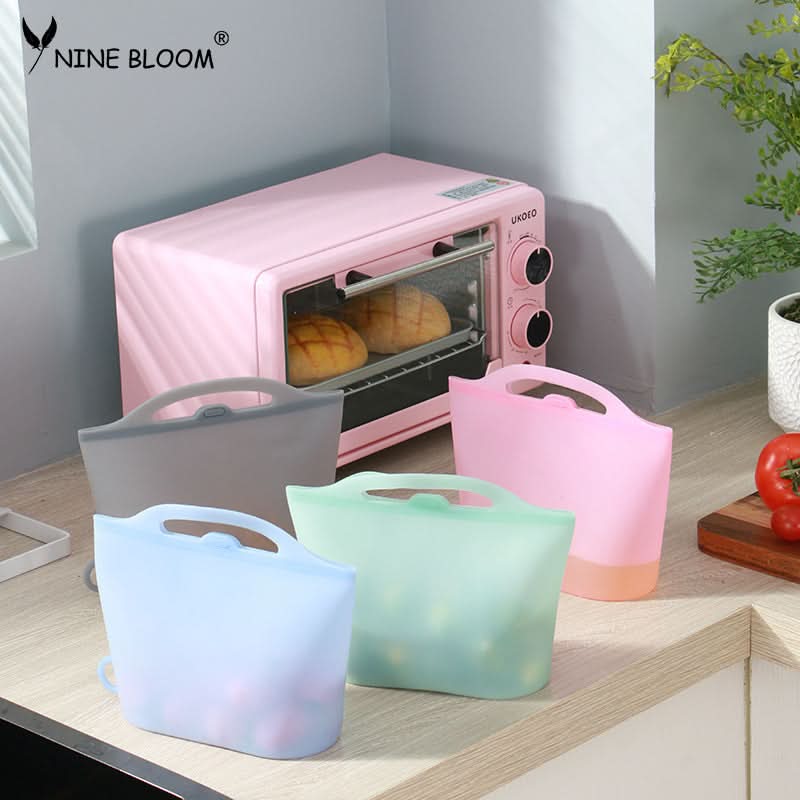 Reusable Silicone Heat-resistant Food Storage Bags – 1000ml