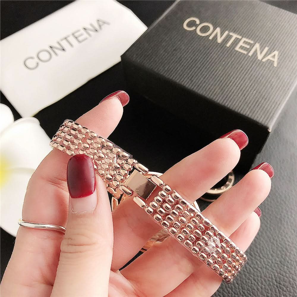 Elegant Women’s Quartz Business Watch – Flowing Diamond Dial