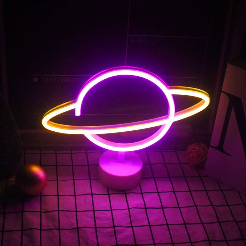 Planet Neon LED Light for Decor