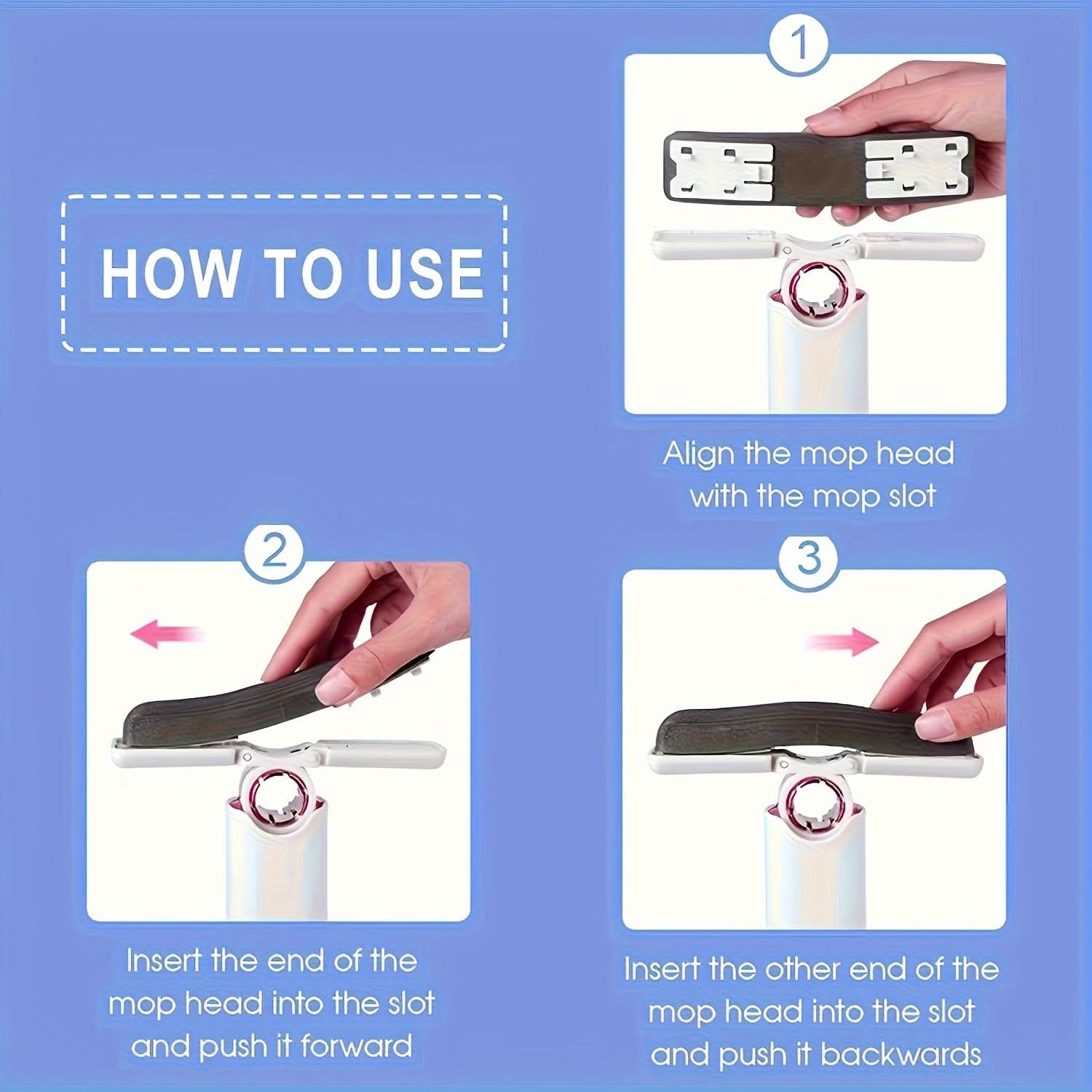 Mini Hand-Free Sponge Mop for Windows & More