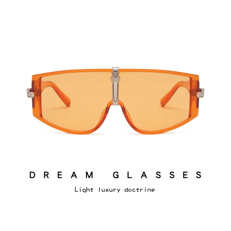 Trendy Windproof Large Frame Sunglasses Unisex