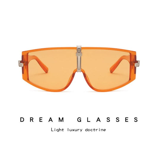 Trendy Windproof Large Frame Sunglasses Unisex
