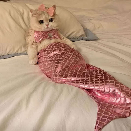 Adorable Cat Mermaid Costume for Small Pets