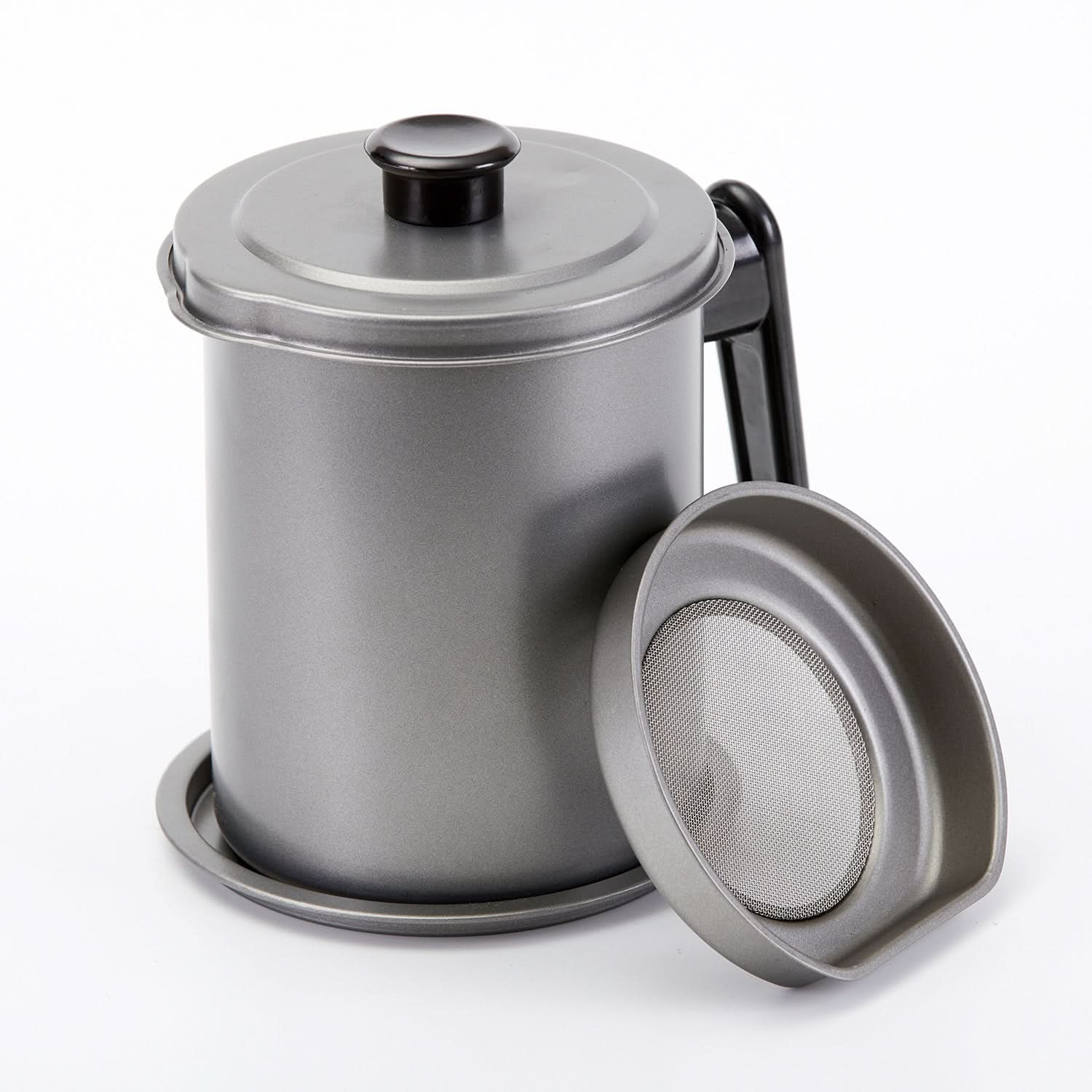 Japanese Oil Pot – Fine Iron 1.4L Oil Filter & Storage Bottle