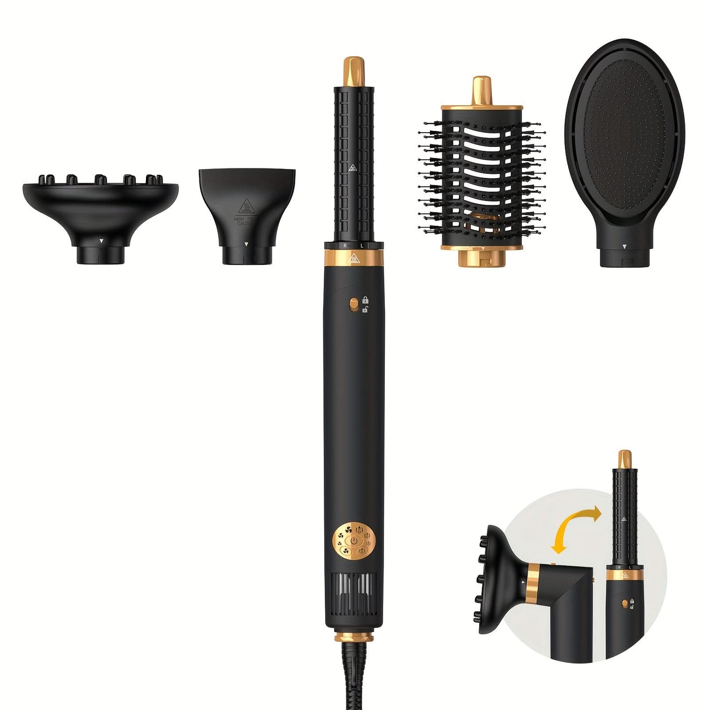 5-in-1 Professional Hot Air Brush Set