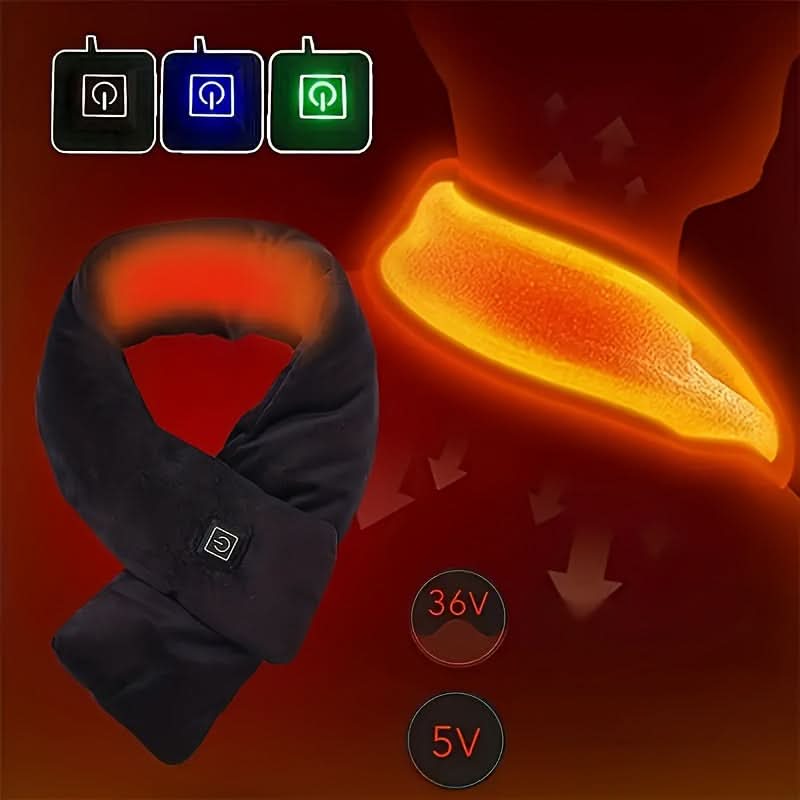 USB Charging Heated Scarf - Unisex Multifunctional Electric Neck Warmer