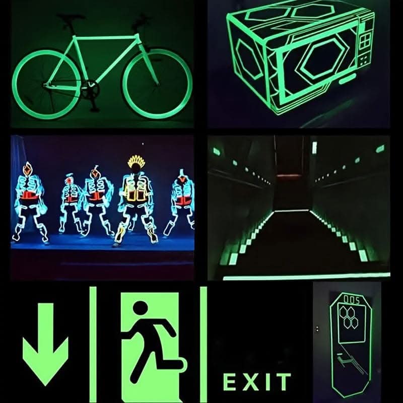 Illuminated Charm Glow-In-The-Dark Garden Tape – High-Visibility Decor